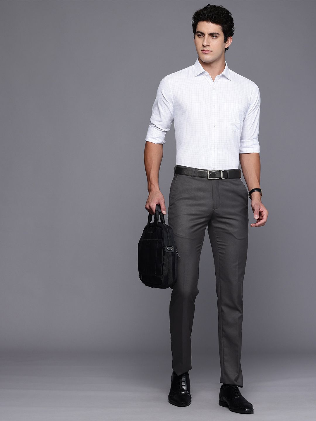 Raymond Men Slim Fit Formal Trousers