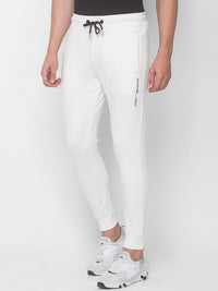 SPYKAR Men White Joggers Trousers