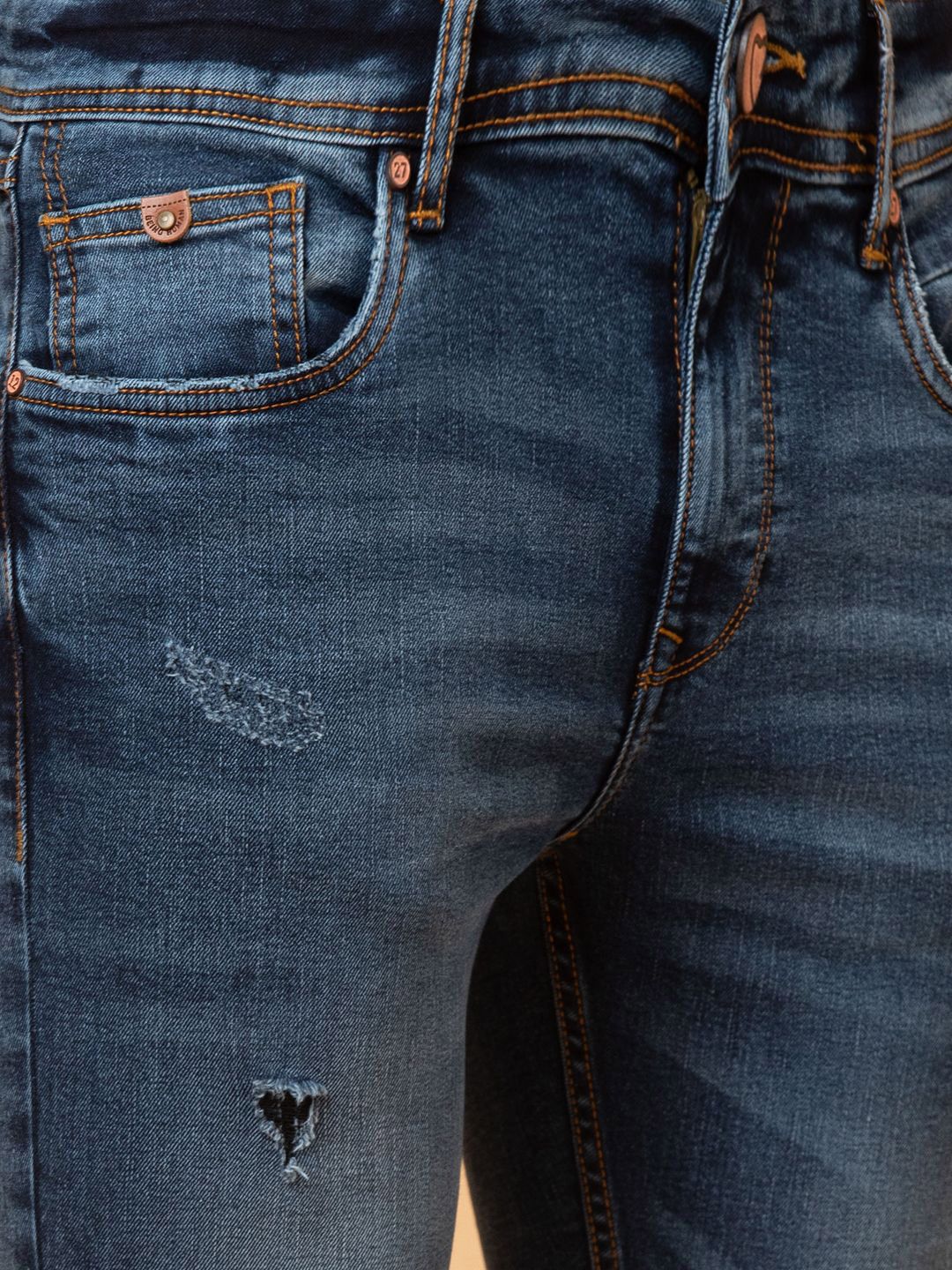 Being Human Men Low Distress Heavy Fade Jeans