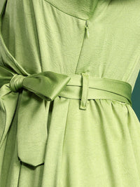 DressBerry Puff Sleeve Ruffled Maxi Dress