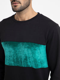 RARE RABBIT Men Tide Colourblocked Sweatshirt