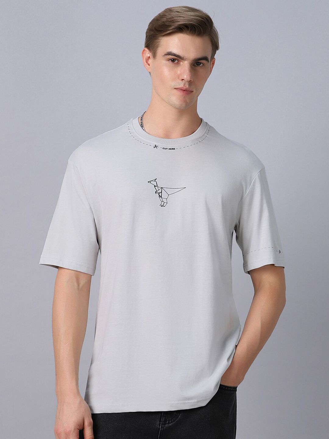 Bewakoof Orig Graphic Printed Cotton Oversized T-shirt
