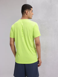 HRX by Hrithik Roshan Checked Rapid-Dry Running T-shirt