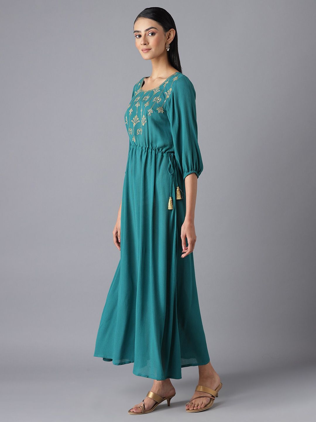 AURELIA Festive Floral Print Dress