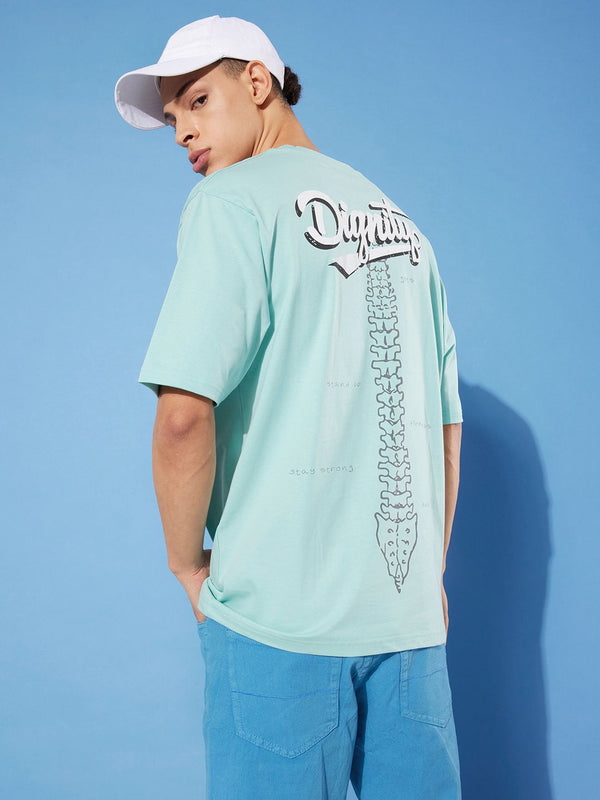 Difference of Opinion Men Pure Cotton Printed Oversized T-shirt