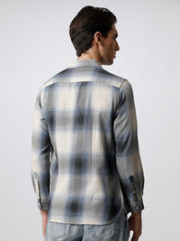 THE BEAR HOUSE Men Slim Fit Checked Pure Cotton Casual Shirt