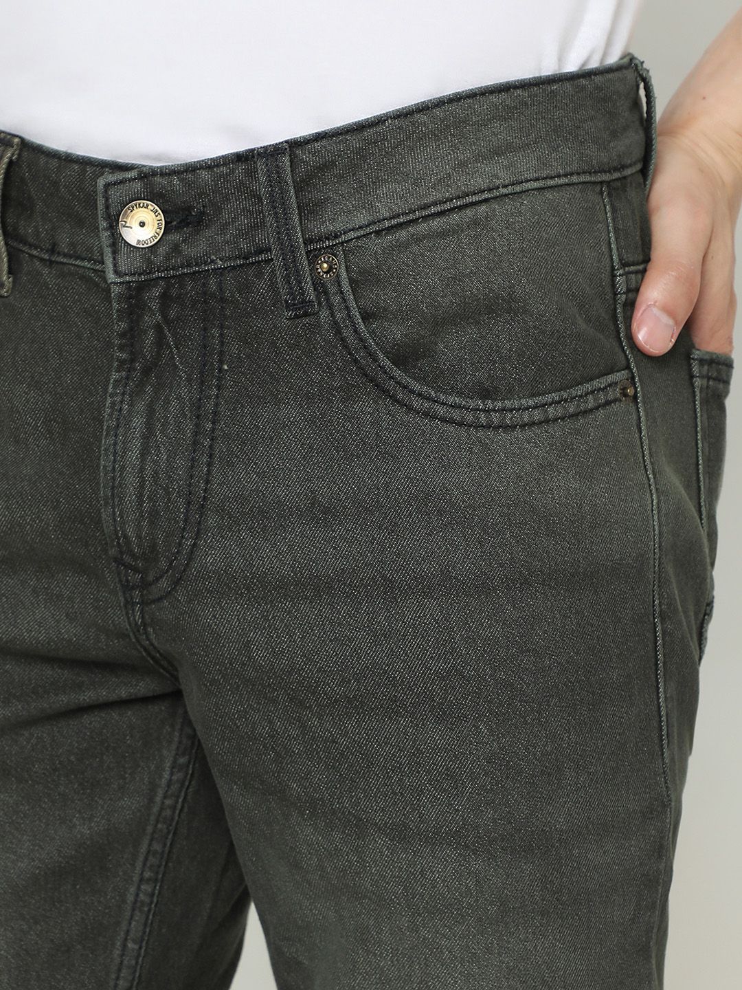 SPYKAR Skinny Fit Low-Rise Light Fade Pure Cotton Jeans