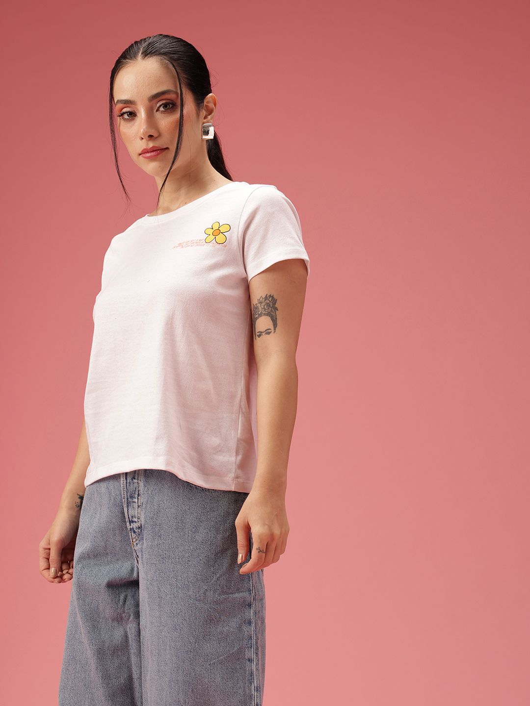 DressBerry Typography Printed T-shirt