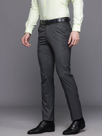 Raymond Men Flat-Front Slim Fit Trousers