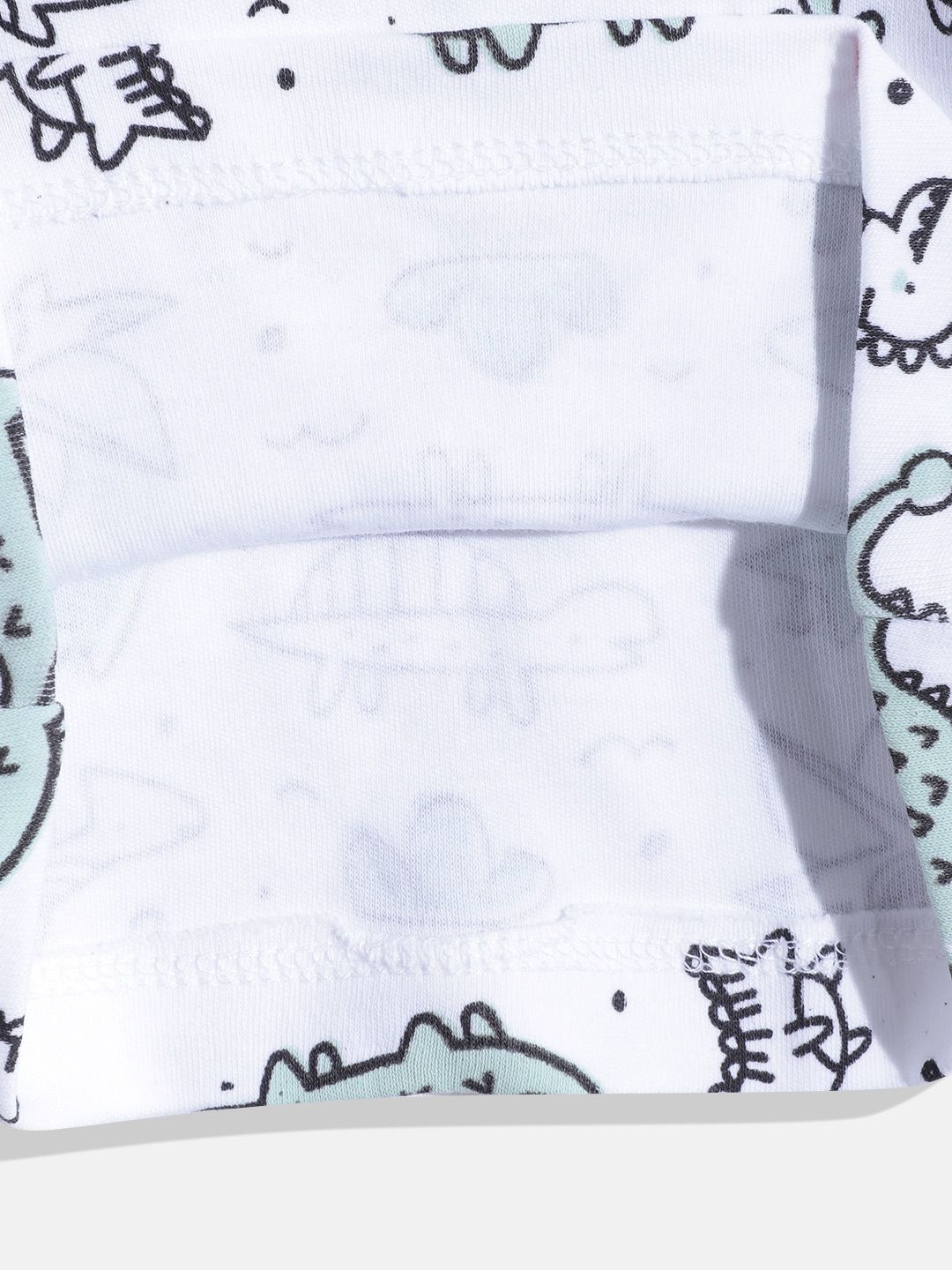 Moms Love Infant Boys Pure Cotton Printed Dungaree With T-Shirt