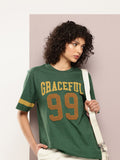 DILLINGER Women Oversized Puff Printed Tshirt