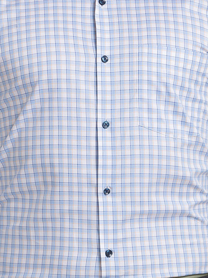 Park Avenue Men Checked Formal Slim Fit Cotton Shirt