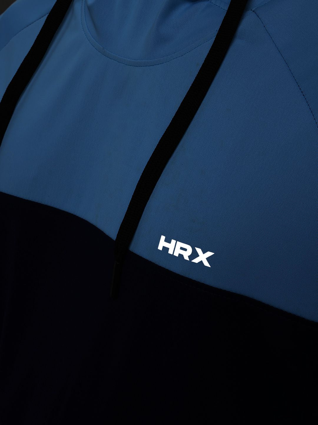 HRX by Hrithik Roshan Colourblocked Hooded Running T-shirt