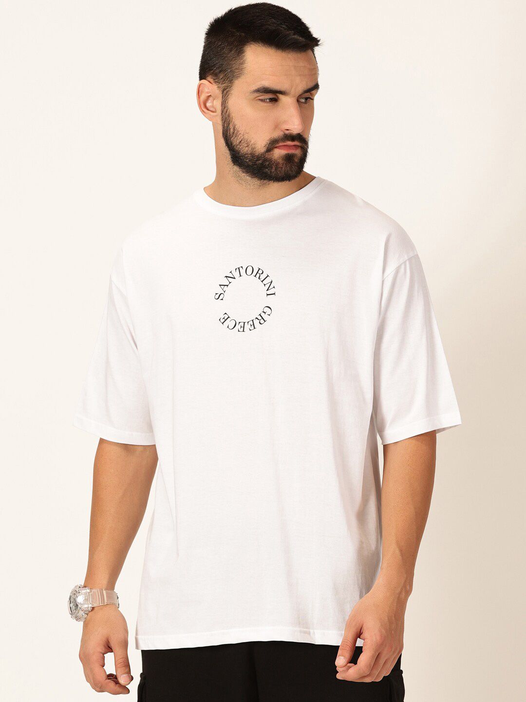 Thomas Scott Round Neck Typography Printed Bio Finish Pure Cotton T-shirt