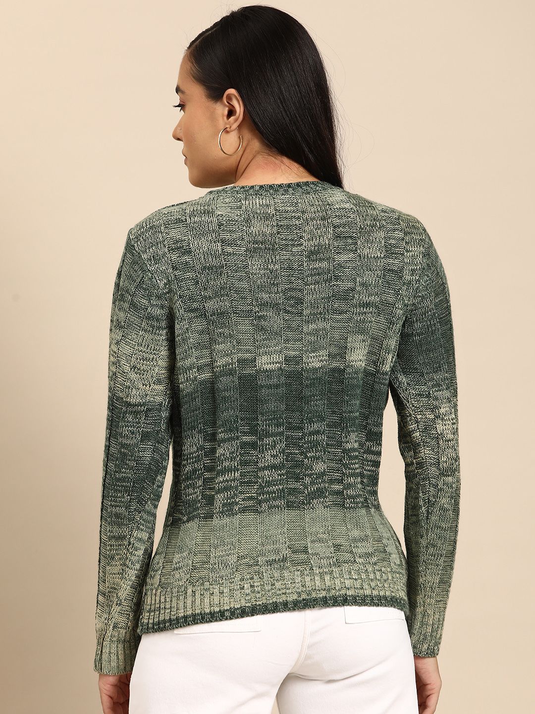 all about you Women Ribbed Acrylic Pullover