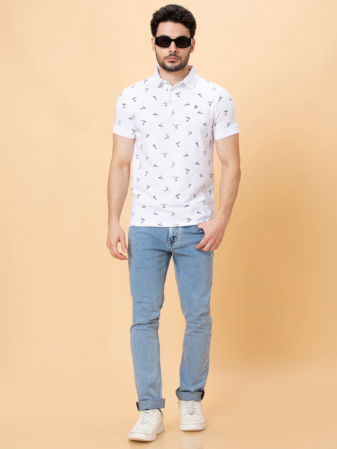 Being Human Conversational Printed Polo Collar Short Sleeves T-shirt