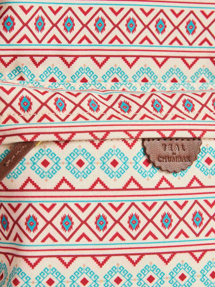 TEAL BY CHUMBAK Women Geometric Printed Backpack