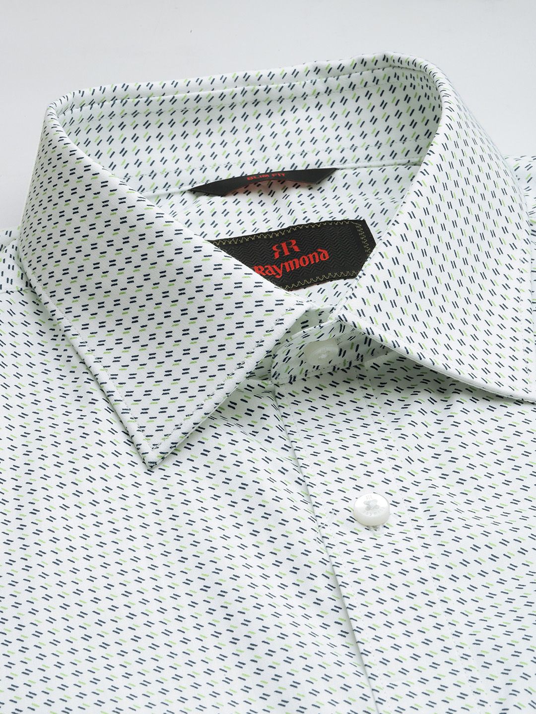 Raymond Pure Cotton Slim Fit Printed Formal Shirt