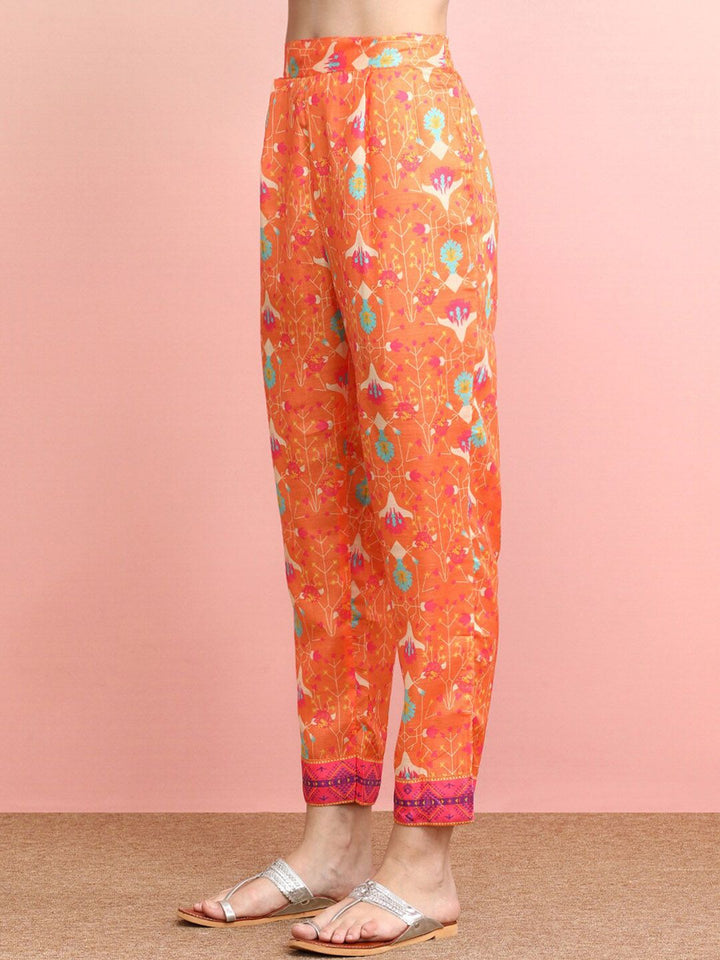 Indo Era Printed Top With Trousers Co-Ords