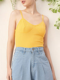 DressBerry Knitted Nirvana Ribbed Corset Top