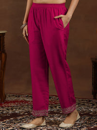 Libas Floral Embroidered Kurta With Trousers & Dupatta