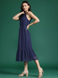 DressBerry Dobby A-Line Midi Dress