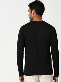 Bewakoof Men Black & Yellow Printed Round Neck T-shirt