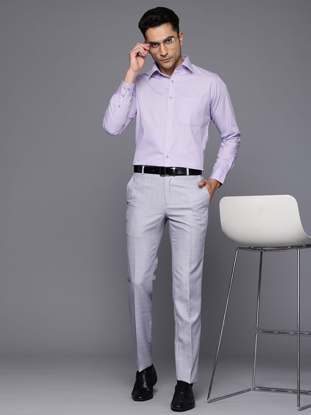Raymond Pure Cotton Slim Fit Opaque Formal Shirt