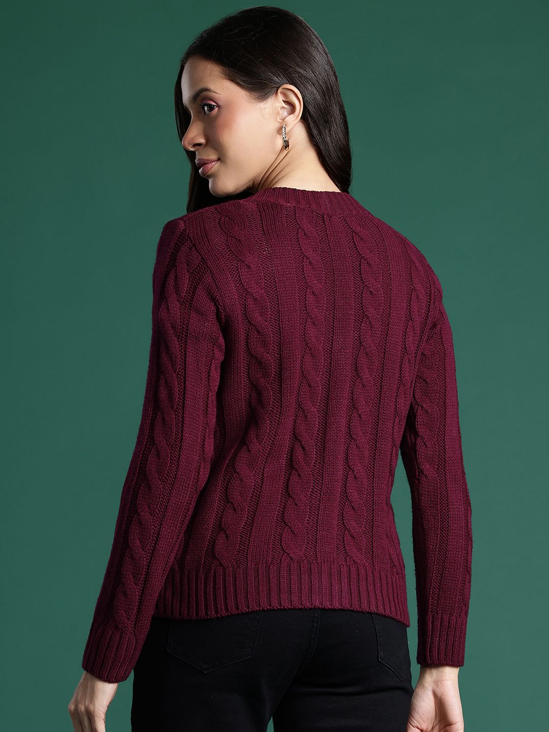DressBerry Women Cable Knit Cardigan
