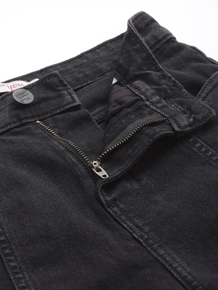 all about you Women Straight Fit High-Rise Light Fade Stretchable Jeans