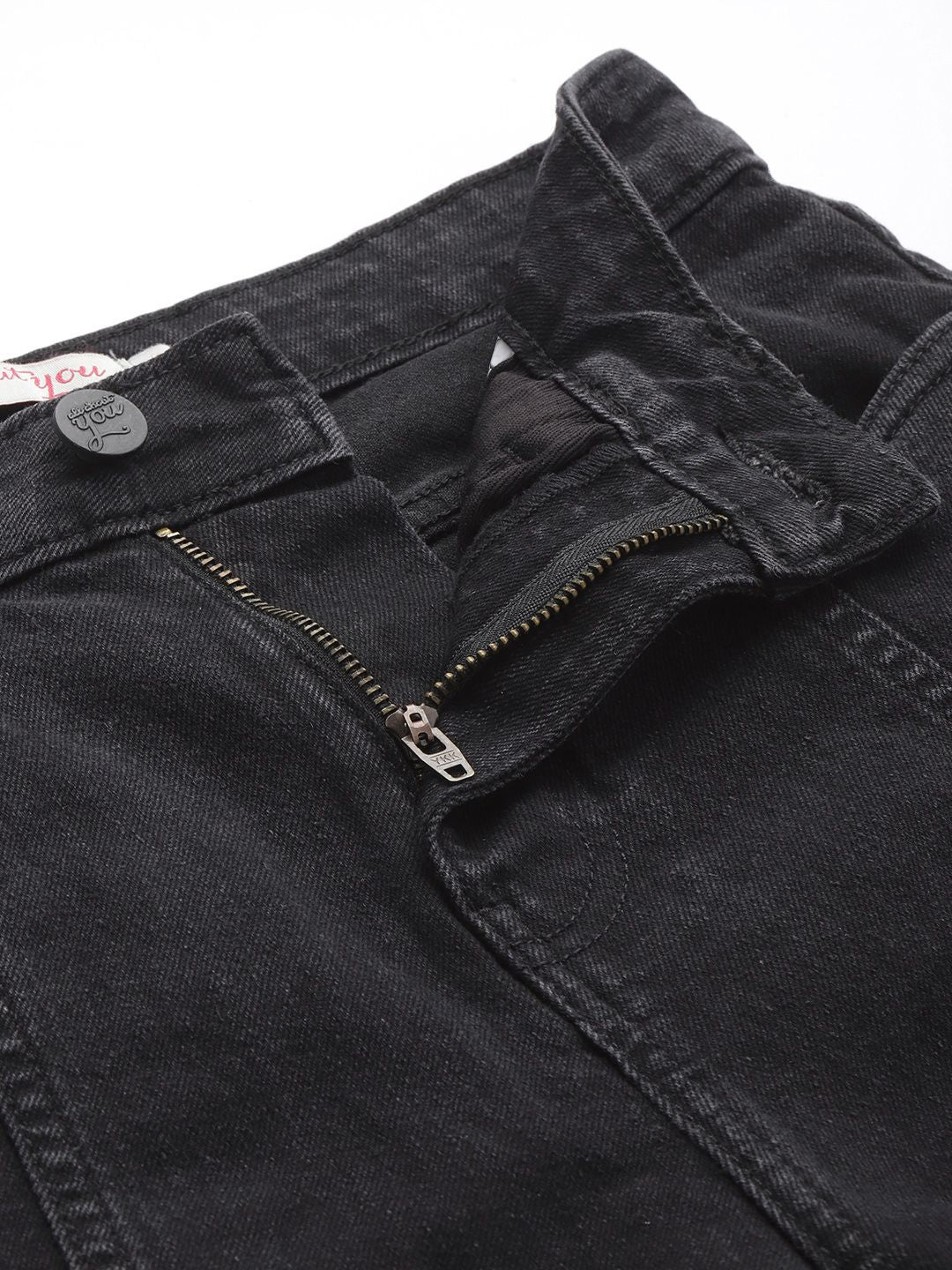 all about you Women Straight Fit High-Rise Light Fade Stretchable Jeans