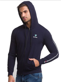 Being Human Men Navy Blue Printed Sweatshirt