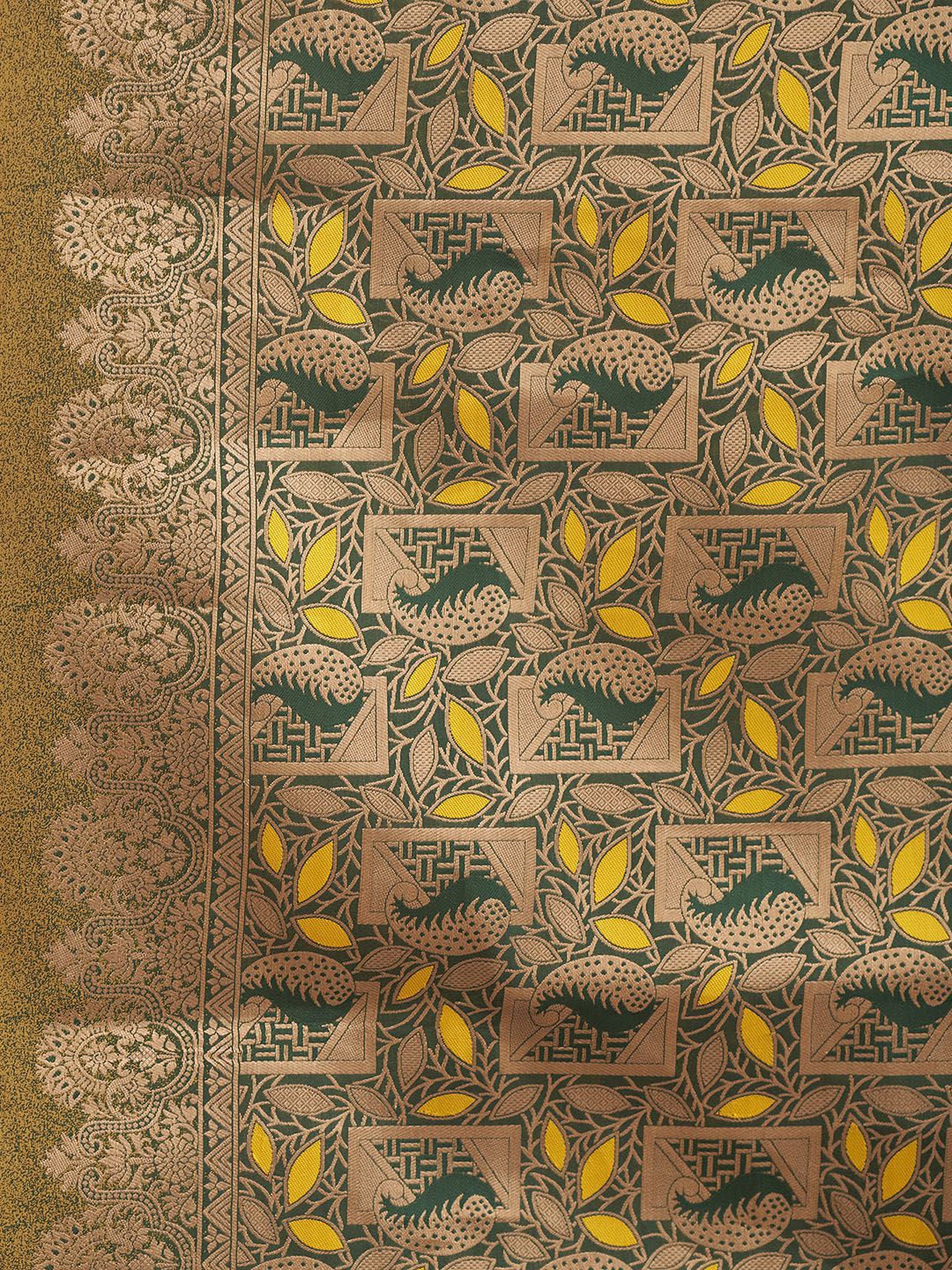 KALINI Floral Zari Silk Blend Saree