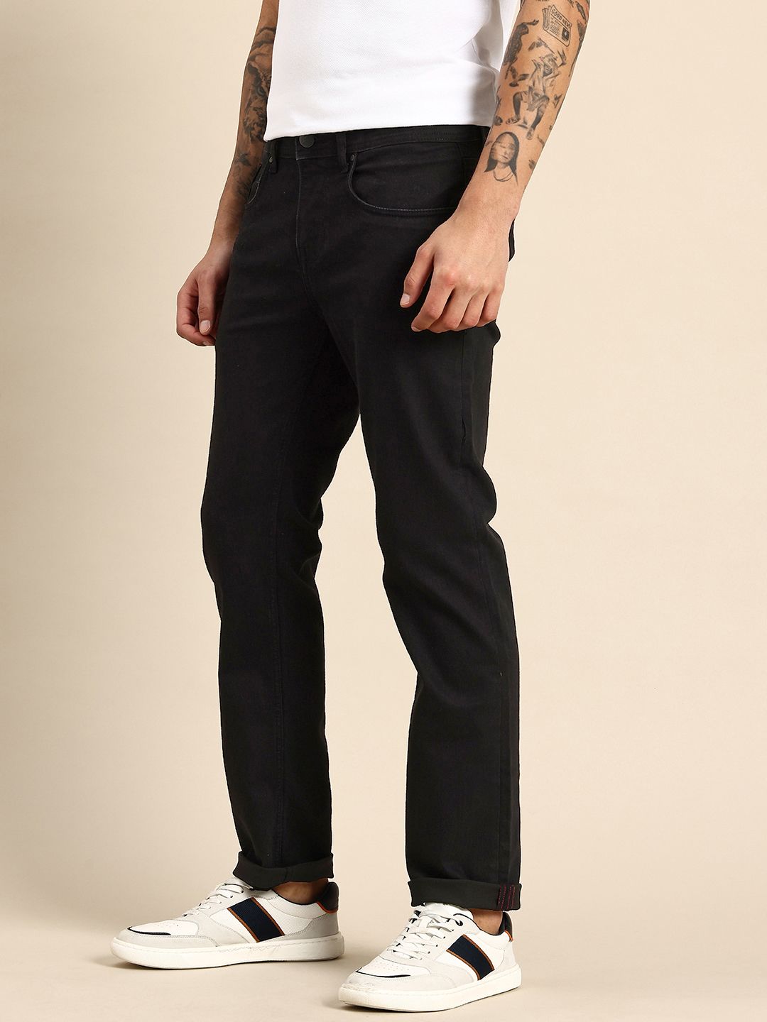 Being Human Men Straight Fit Stretchable Jeans