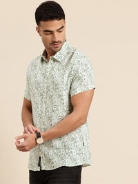 Being Human Slim Fit Ethnic Printed Casual Shirt