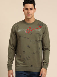Being Human Men Graphic Printed Pure Cotton Sweatshirt