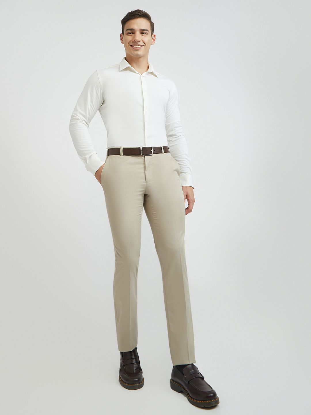 Raymond Men Slim Fit Formal Trousers
