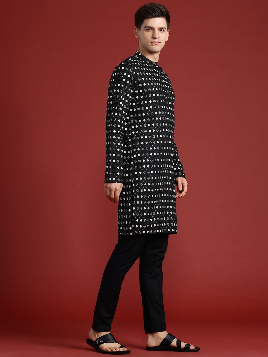 Anouk Printed Regular Pure Cotton Kurta with Trousers