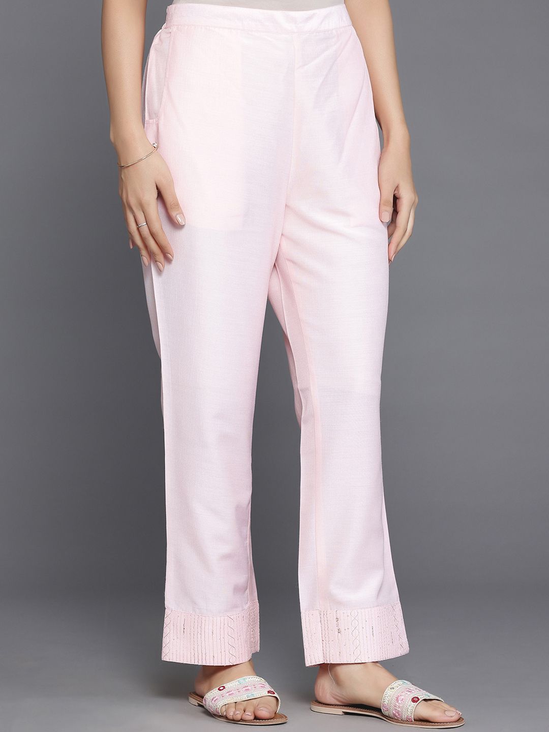 Libas Regular Sequinned Kurta with Palazzos & Dupatta