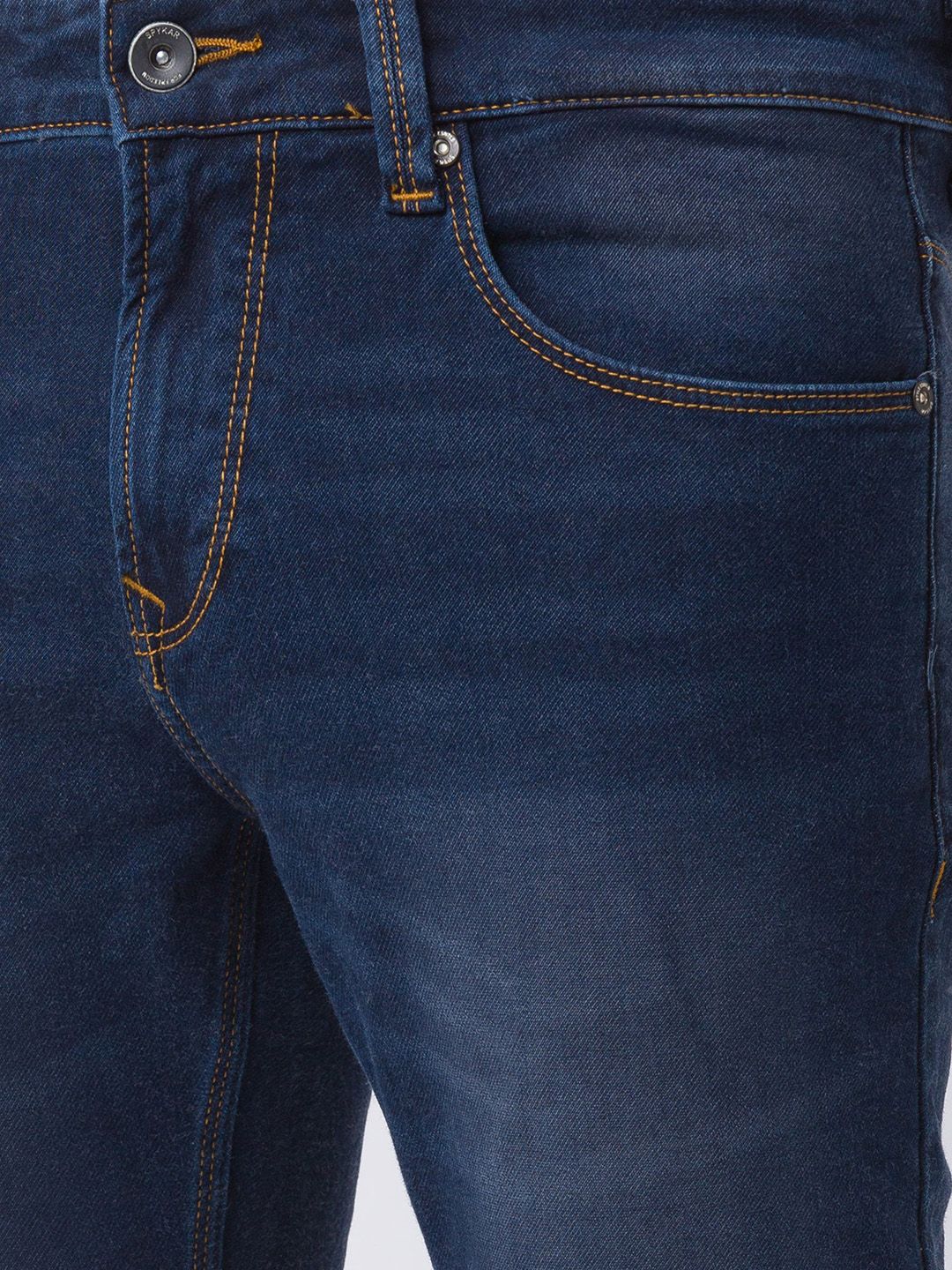 SPYKAR Men Slim Fit Low-Rise Light Fade Stretchable Jeans