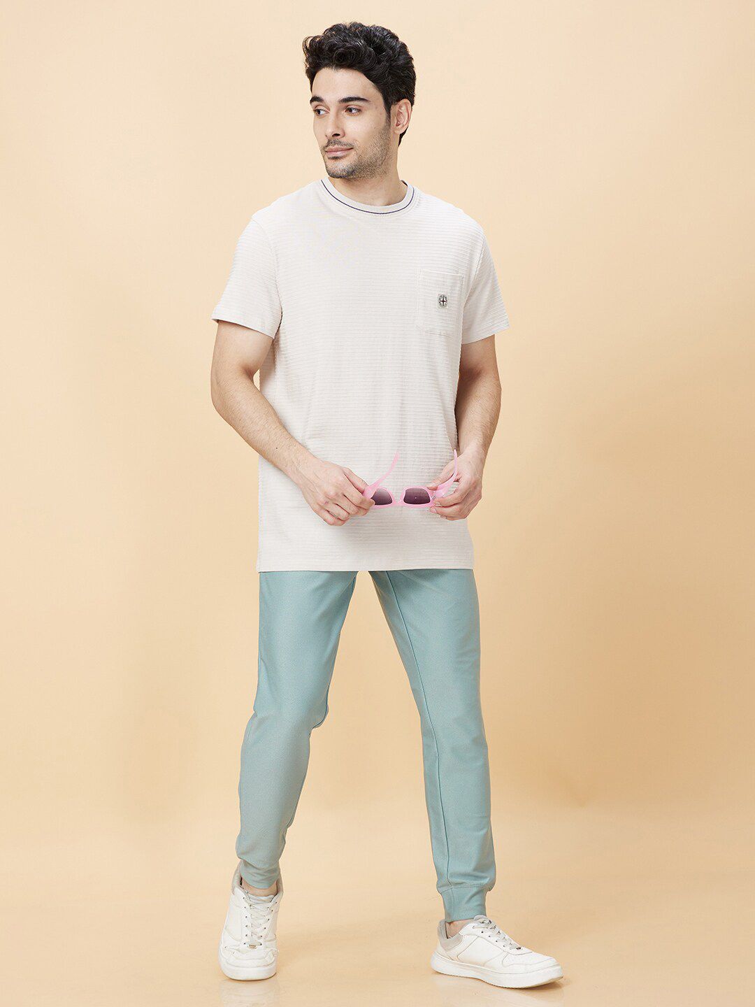 Being Human Self Designed Round Neck Casual T-shirt