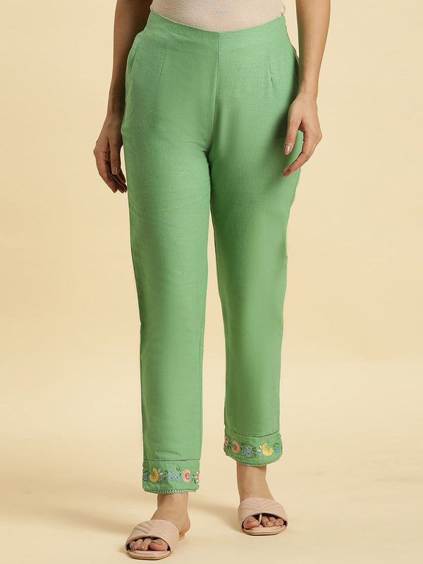 W Women Mid-Rise Slim Fit Trousers