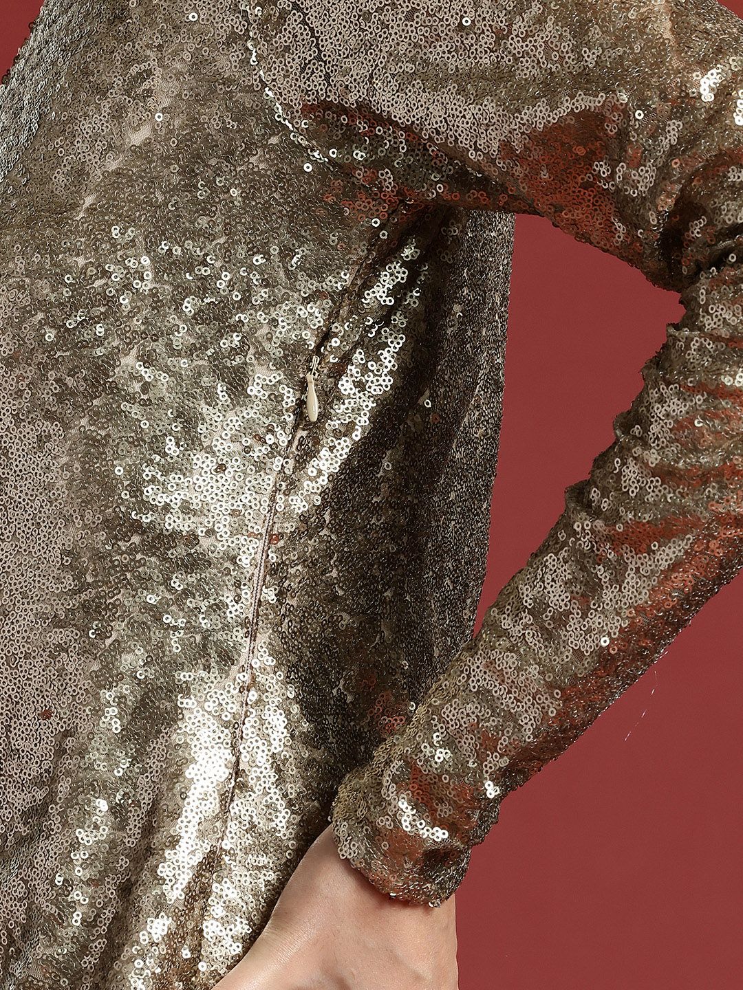 all about you Sequin Embellished Sheath Mini Dress