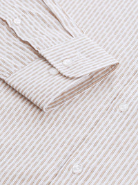 Park Avenue Men Slim Fit Vertical Stripes Opaque Pure Cotton Formal Shirt