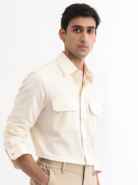 RARE RABBIT Men Lampil Slim Fit Cotton Shirt