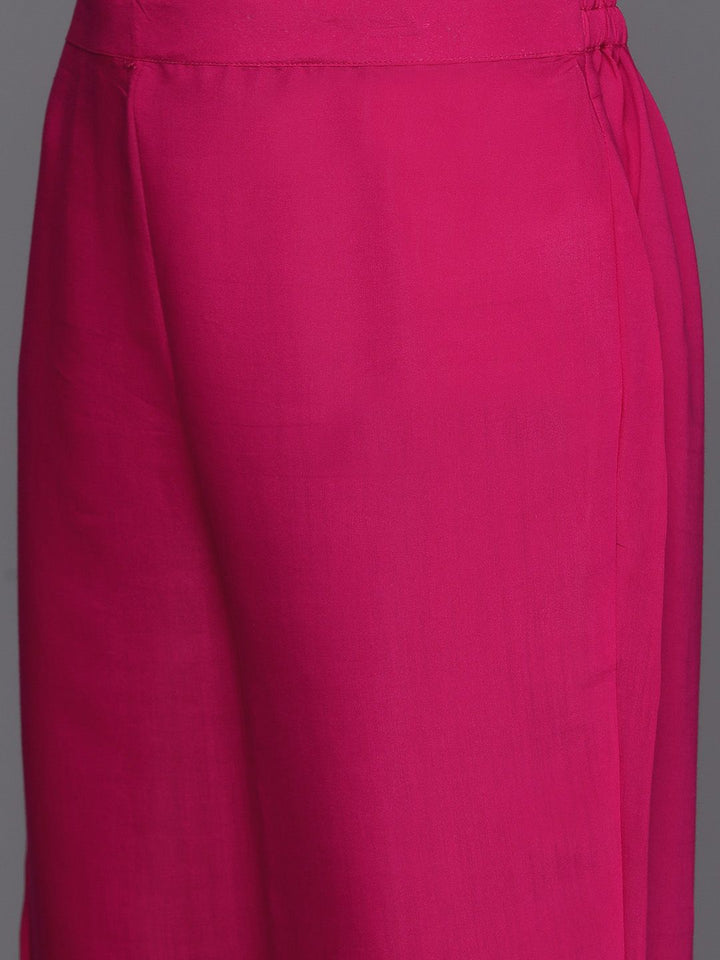 Indo Era Women Floral Yoke Design Regular Sequinned Kurta with Trousers & Dupatta