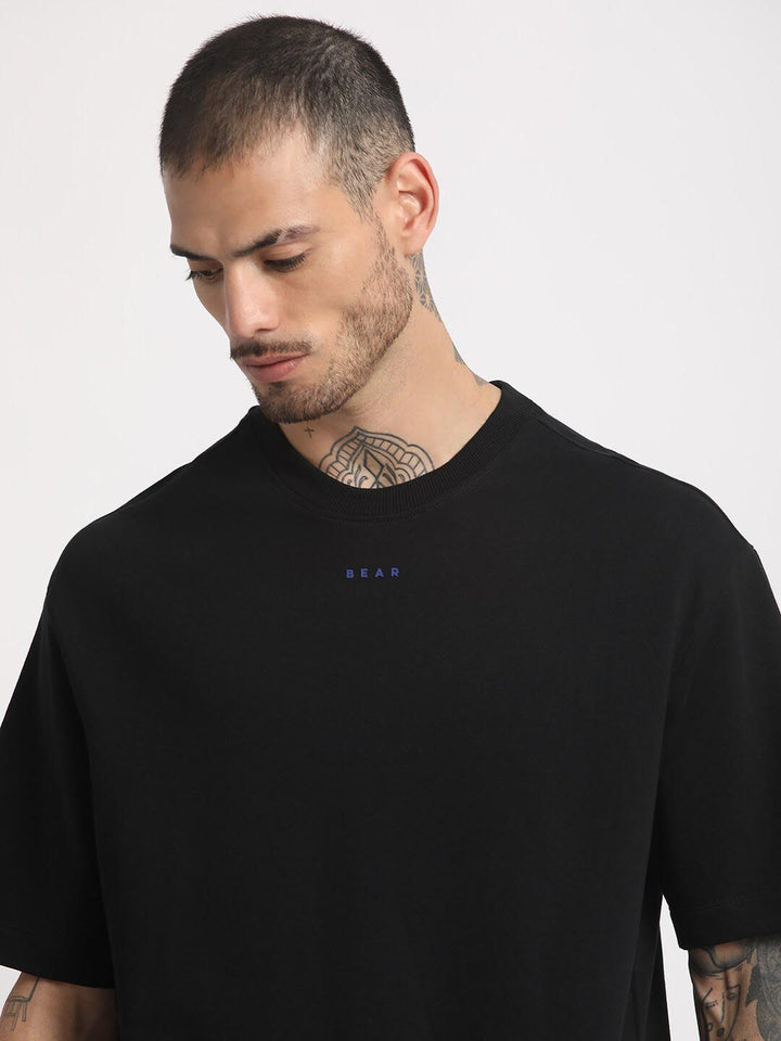 THE BEAR HOUSE Typpgraphy Printed Regular Fit Cotton T-shirt