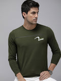 SPYKAR Graphic & Striped Printed Slim Fit T-shirt