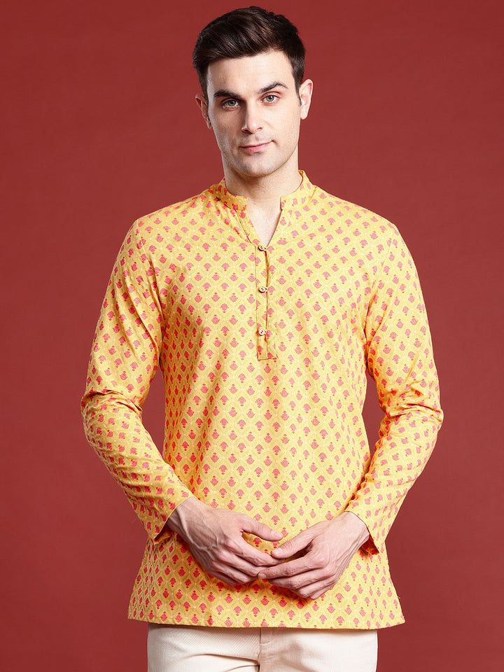 Anouk x Basant Bahaar Ethnic Motifs Print Cotton Linen Kurta