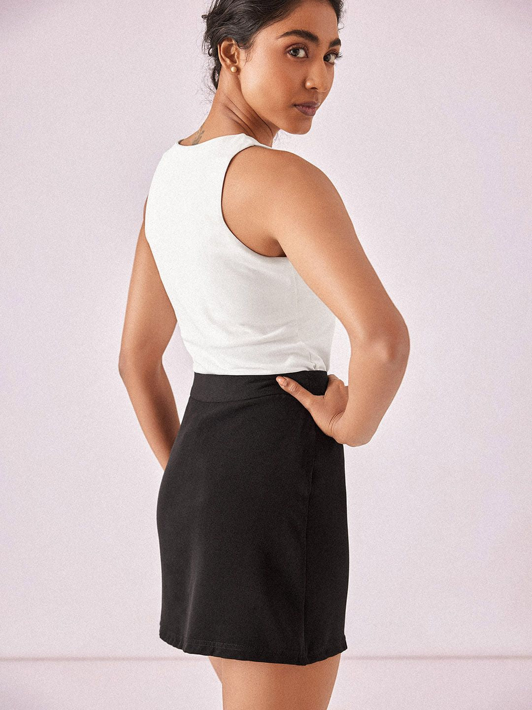 The Label Life Slip-On Mini Straight Skirt